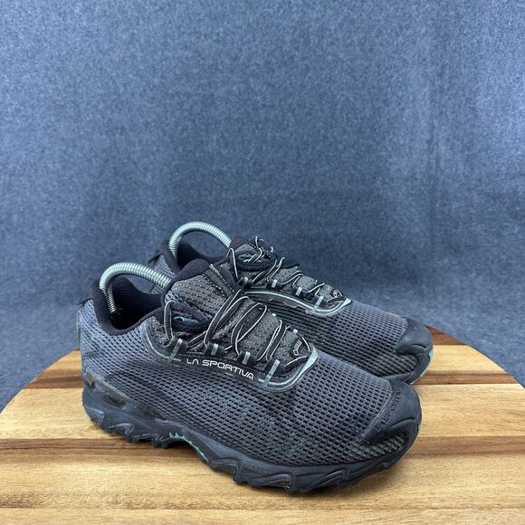 La Sportiva Wild Cat 2.0 GTX Goretex Grey Green Trail Running Shoe Womens Sz 8.5 - Picture 2 of 10